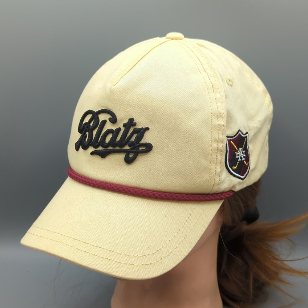 Blatz Beer American Needle 19th Hole Collection Golf Hat Cap Snapback Rope